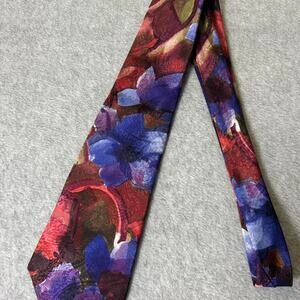 Surrey multicoloured tie with abstract design